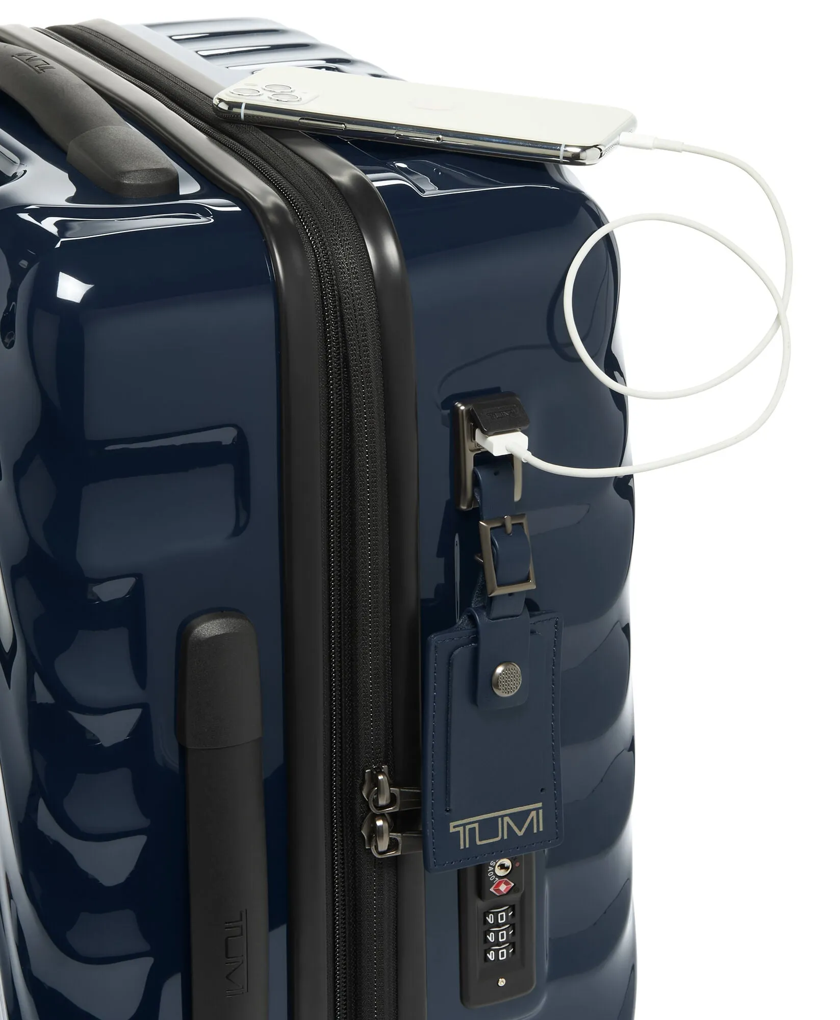 19 Degree International Expandable 4 Wheeled Carry-On - Navy