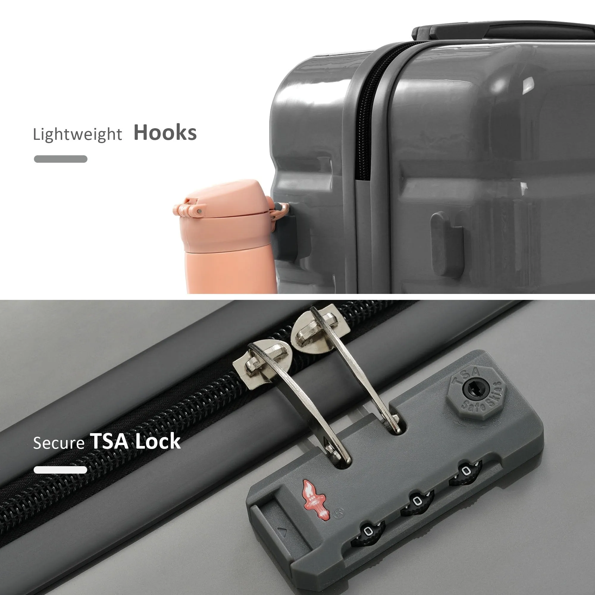 5 Piece Luggage Set with Duffel Bag & Backpack by Harper&Bright Designs