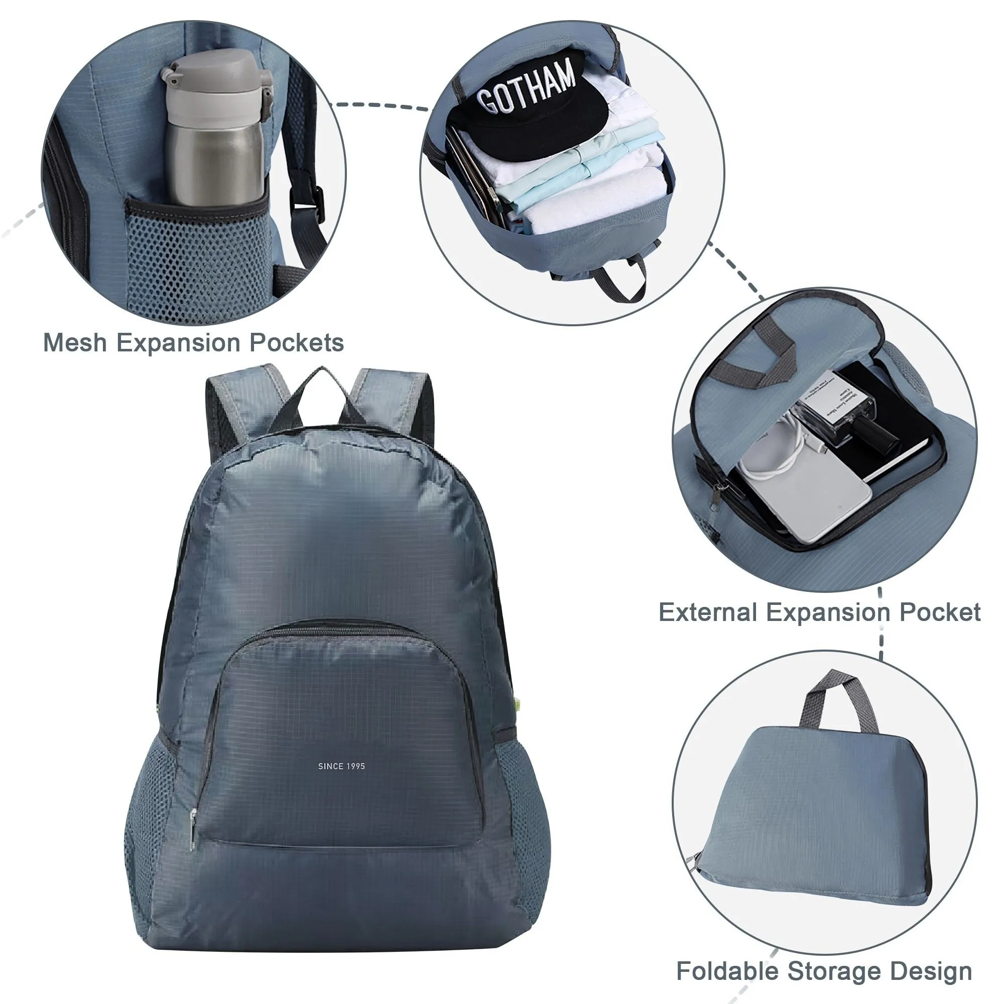 5 Piece Luggage Set with Duffel Bag & Backpack by Harper&Bright Designs