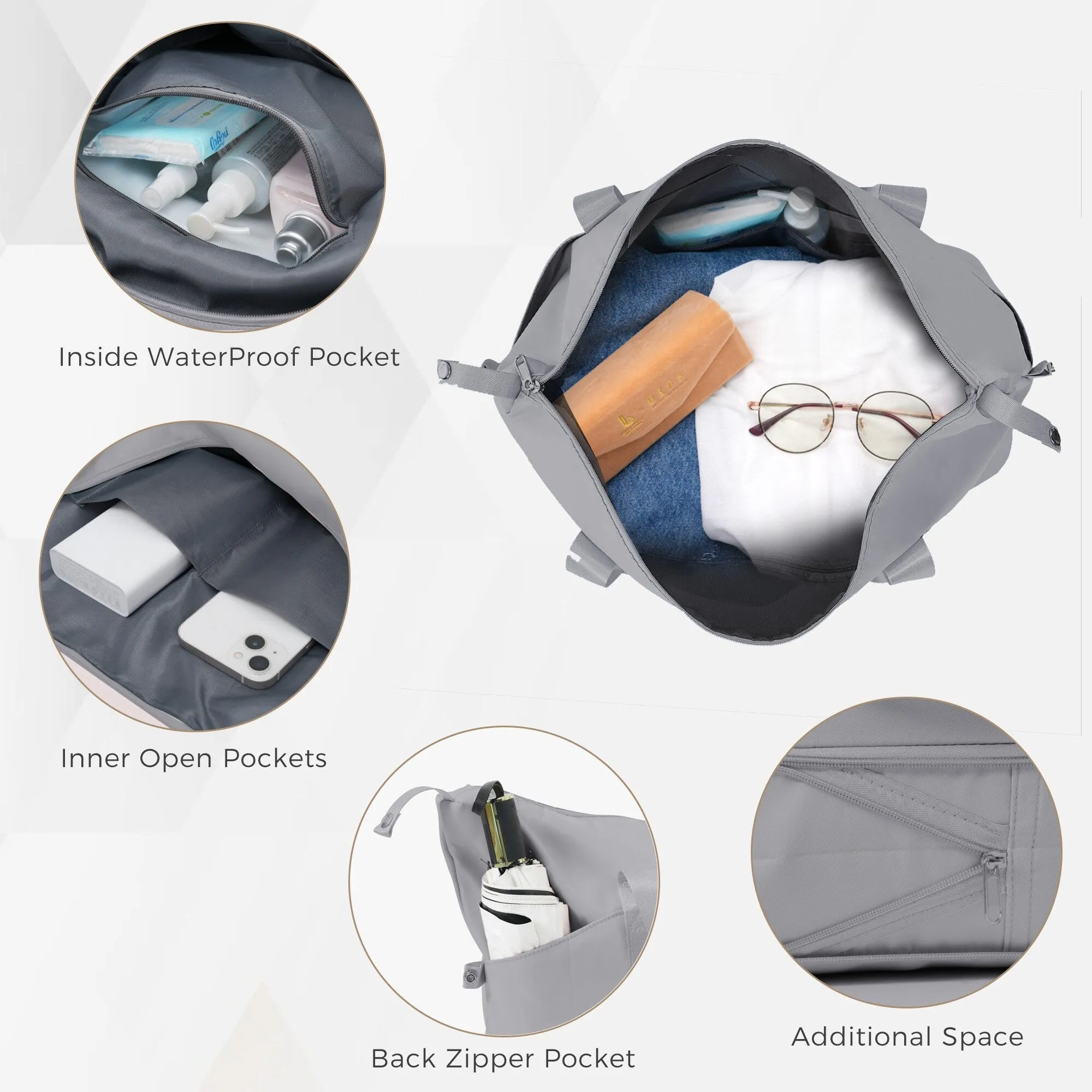 5 Piece Luggage Set with Duffel Bag & Backpack by Harper&Bright Designs