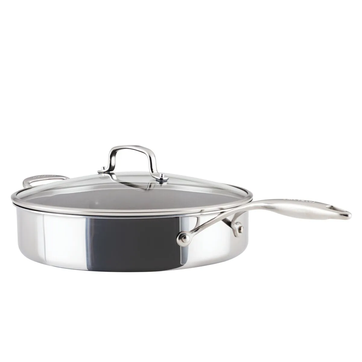 5-Quart ScratchDefense™ C1 Nonstick Sauté Pan with Lid and Helper Handle