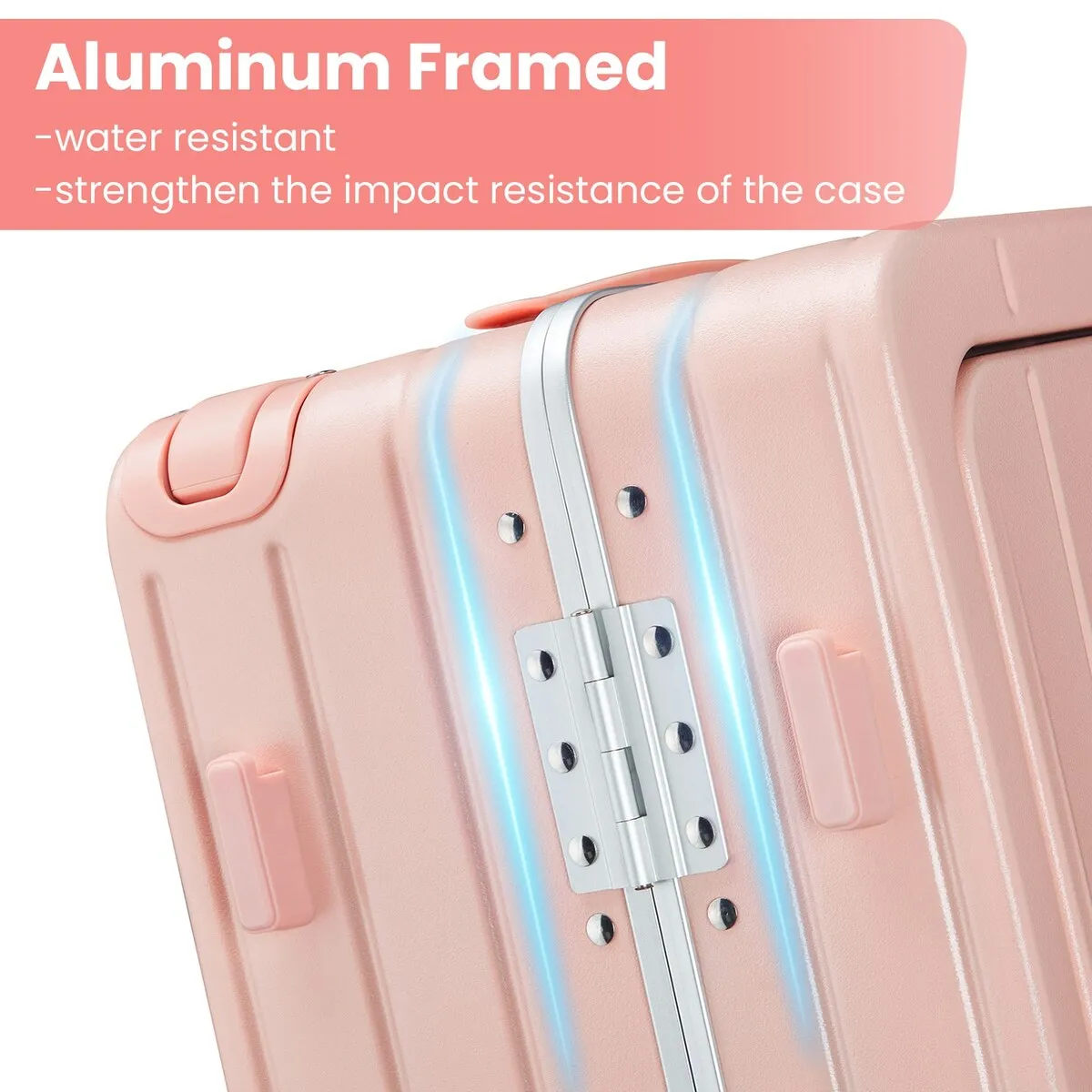 Aluminum Frame 20 Inch with Front Open Carry-on Luggage