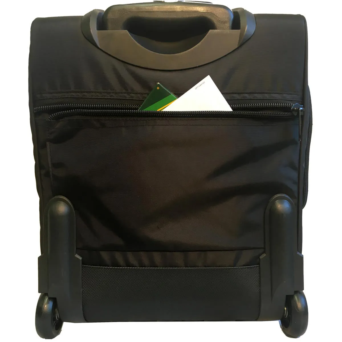 A.SAKS EXPANDABLE Upright 17" 2-Wheel Wheeled Boarding Bag
