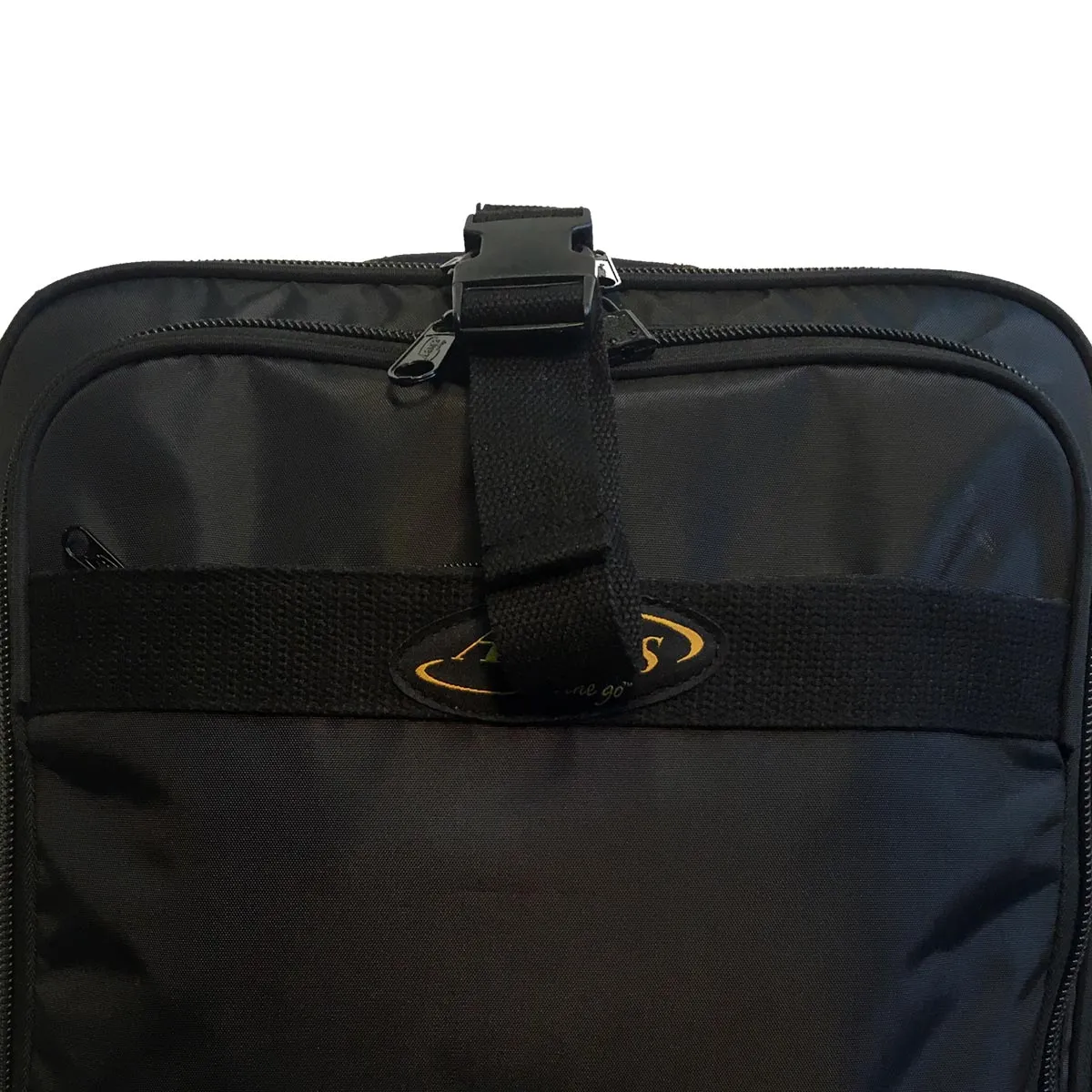A.SAKS EXPANDABLE Upright 17" 2-Wheel Wheeled Boarding Bag