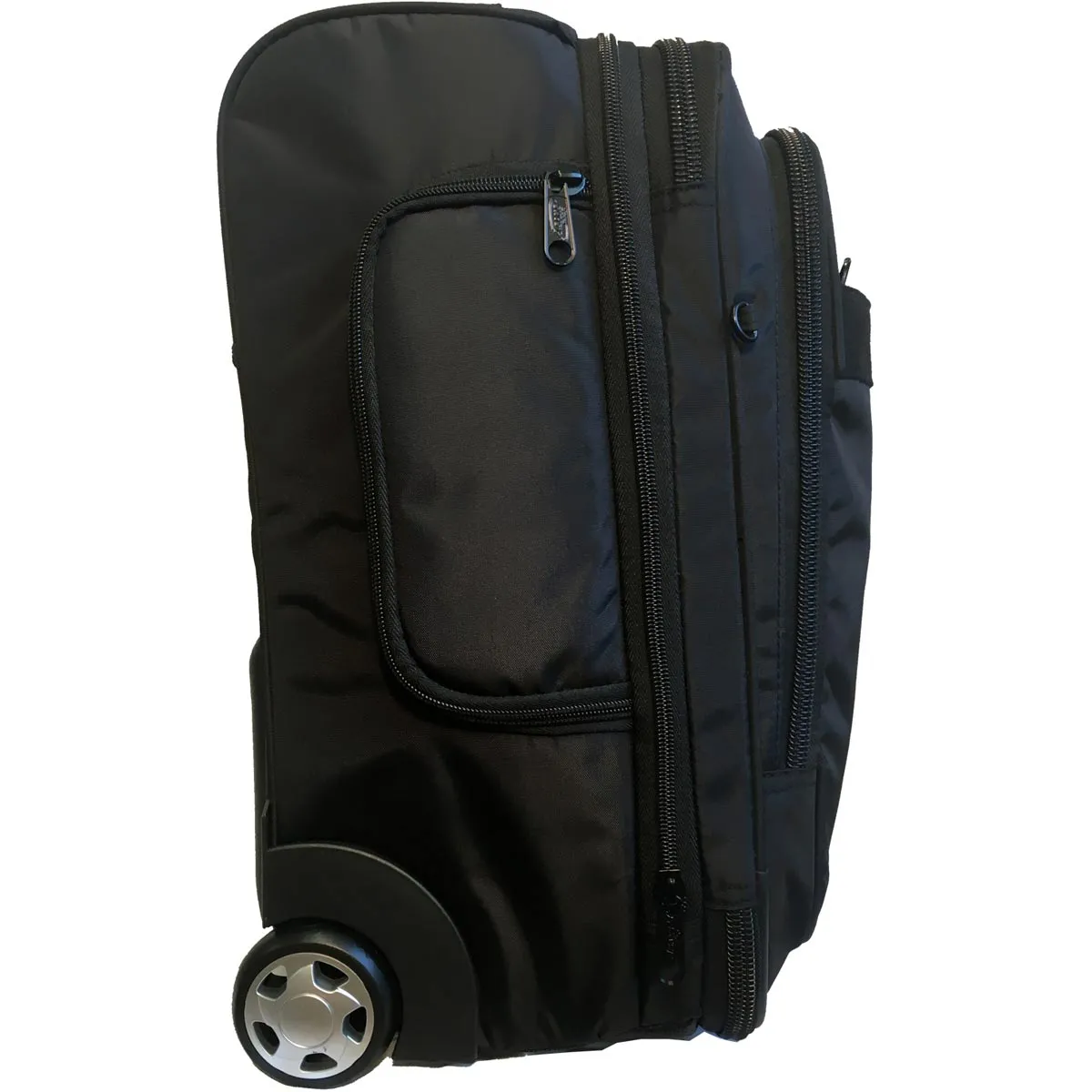 A.SAKS EXPANDABLE Upright 17" 2-Wheel Wheeled Boarding Bag