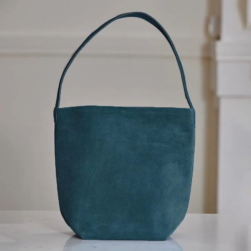 Autumn & Winter New Suede Leather Shoulder Bucket Bag | Minimalist Daily Commuter Bucket Bag for Women