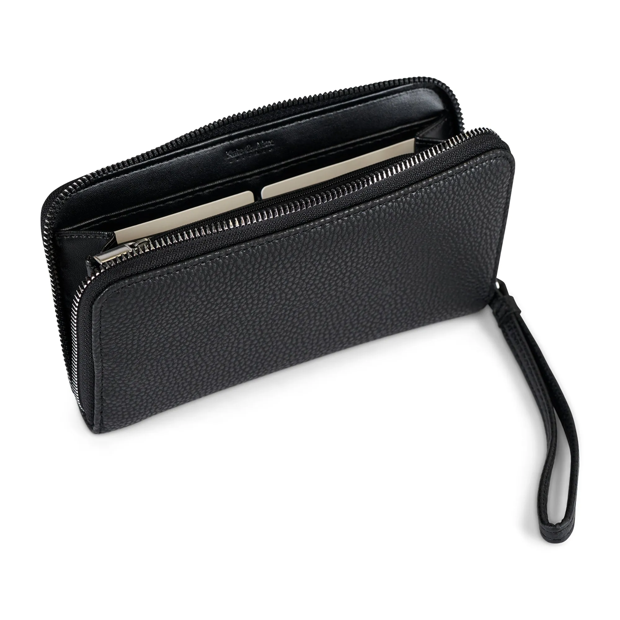 Bentley Amour Classic Zip-Around Wallet with Wrist Strap