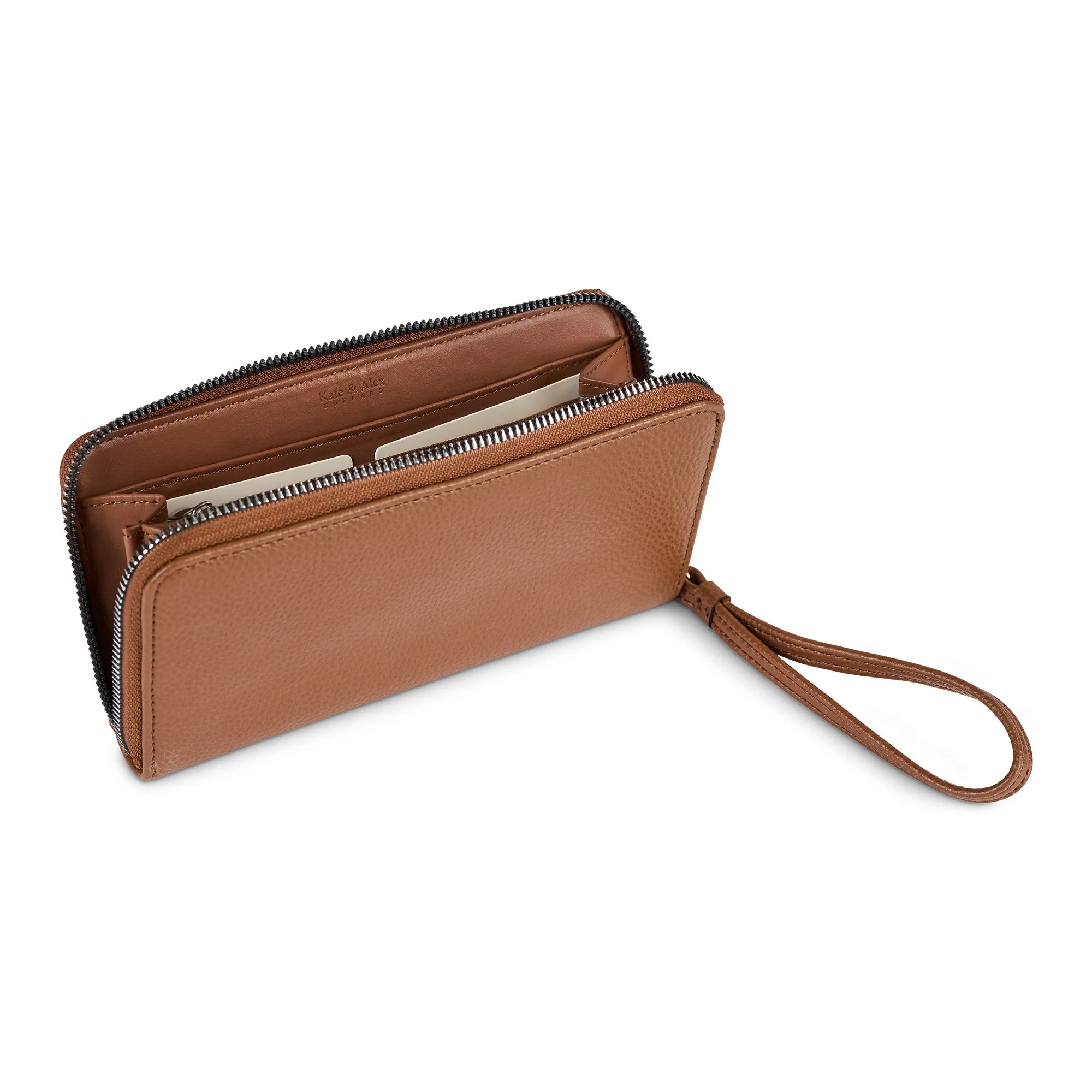 Bentley Amour Classic Zip-Around Wallet with Wrist Strap
