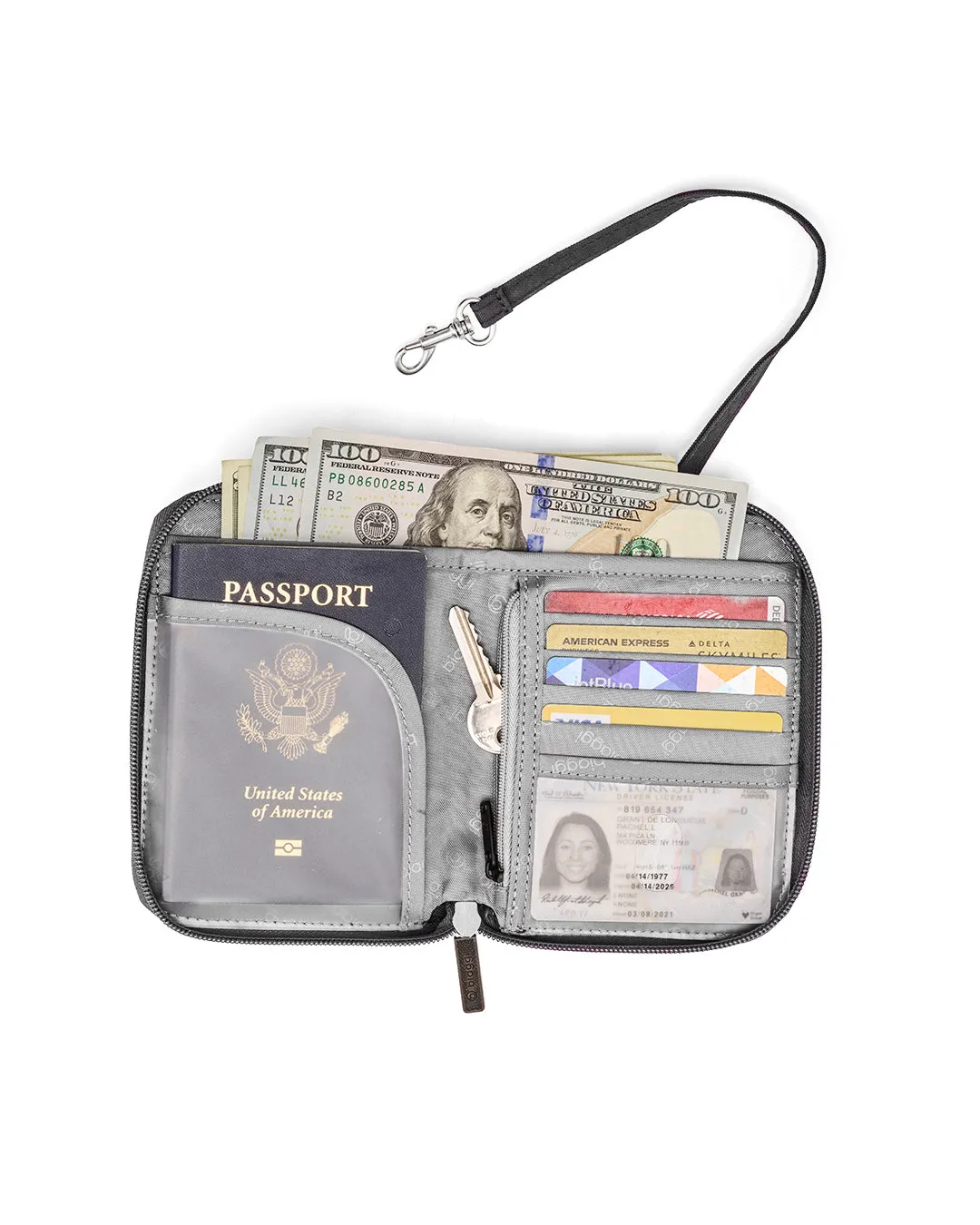 Convertible Pouch   ZipSafe Travel Organizer