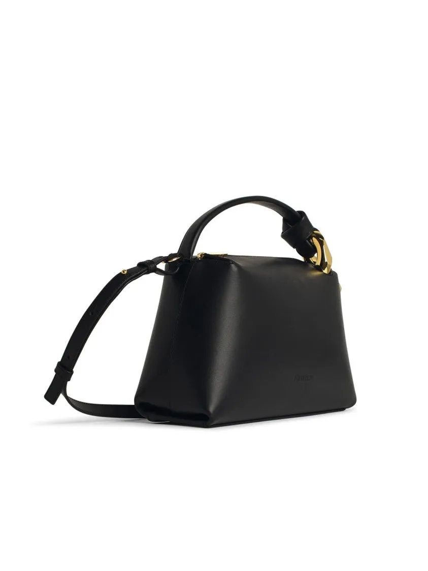 'Corner' Black Leather Bag