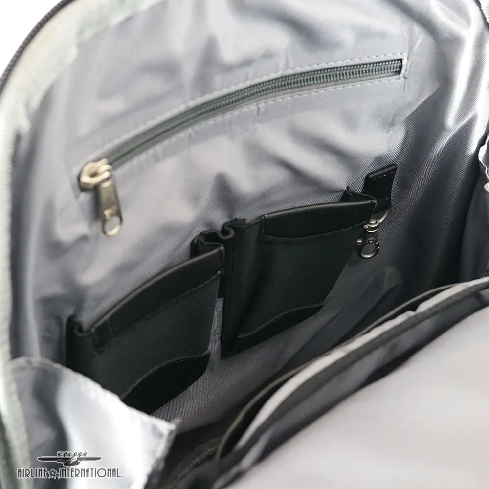DayTrekr Leather Multi-Pocket Slim Backpack