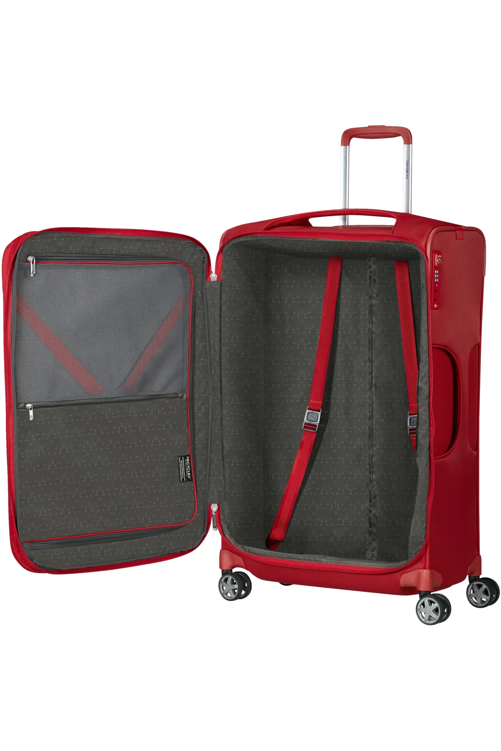 D'LITE 78cm Spinner Expandable (4 wheels) - Chili Red