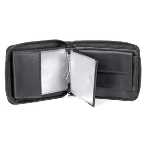 Dopp® Leather Regatta RFID Zip-Around Billfold Wallet