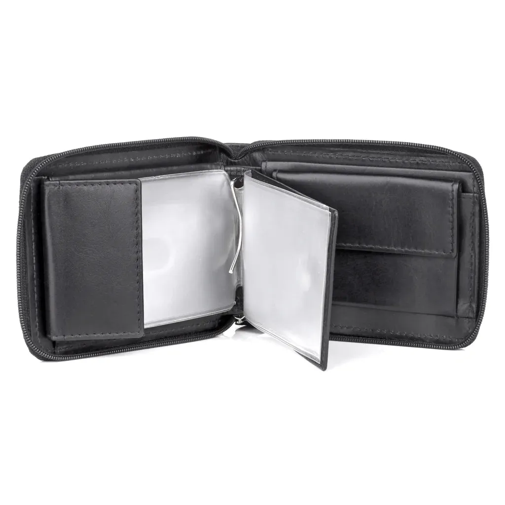 Dopp® Leather Regatta RFID Zip-Around Billfold Wallet