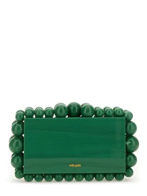 Eos Clutch With Glossy Beaded Edging