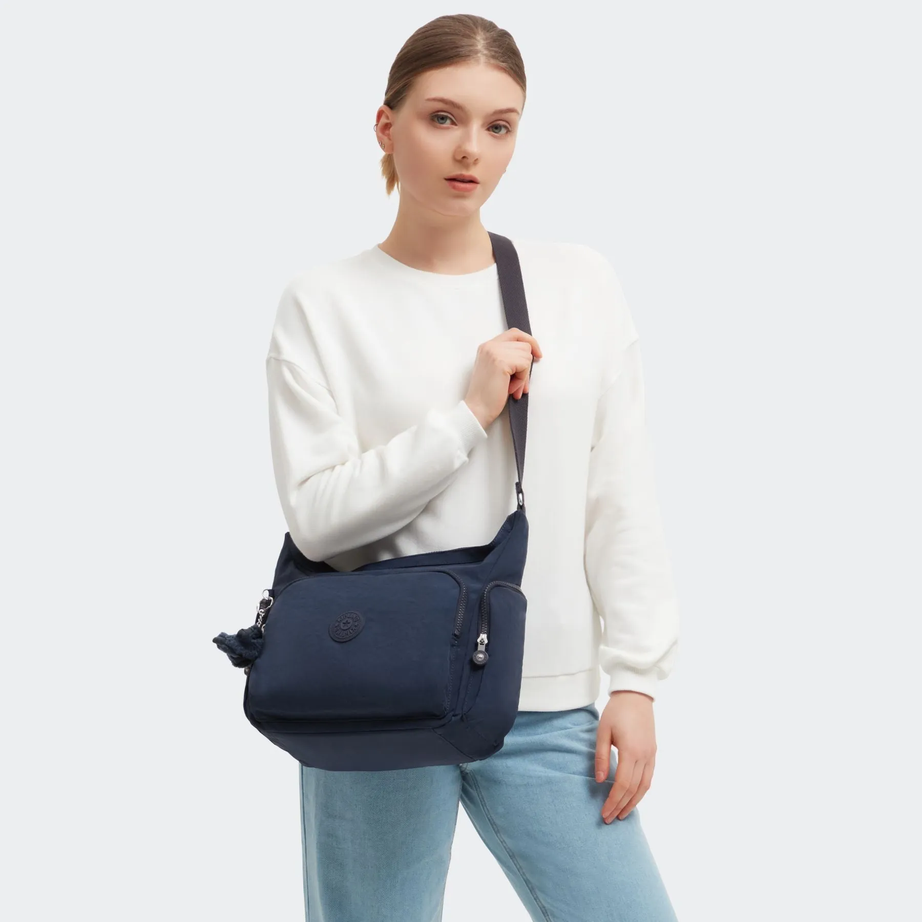 GABB Large Crossbody Bag with Adjustable Straps - Blue Bleu 2 (blue)