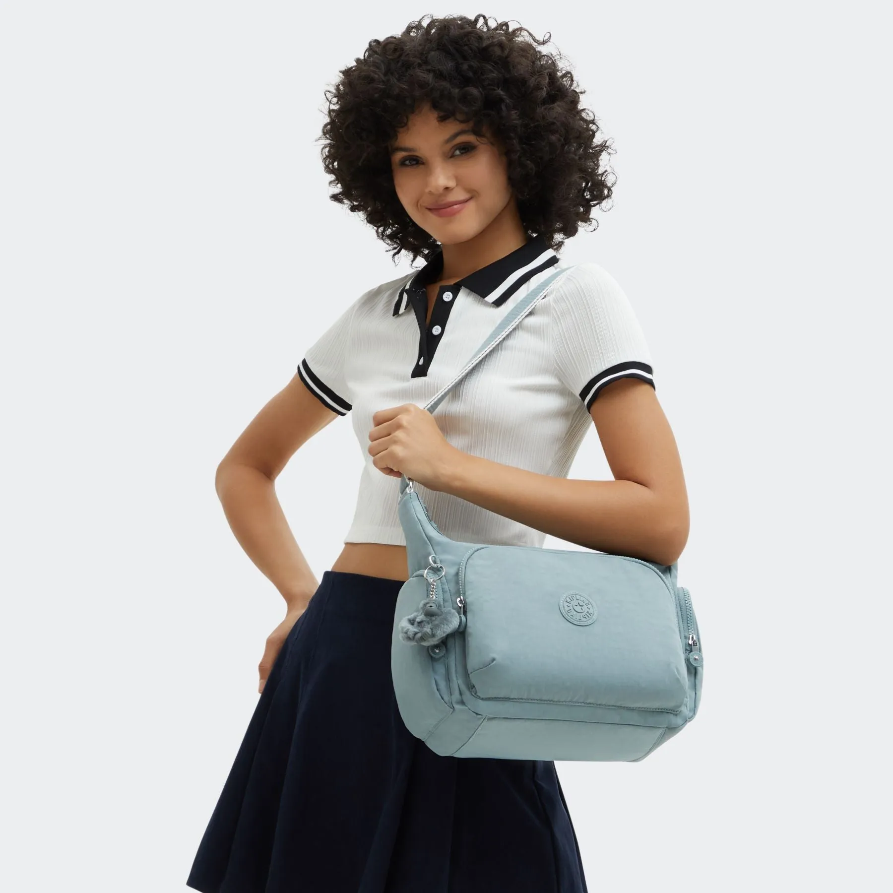 GABB Large Crossbody Bag with Adjustable Straps - Relaxed Grey (blue)