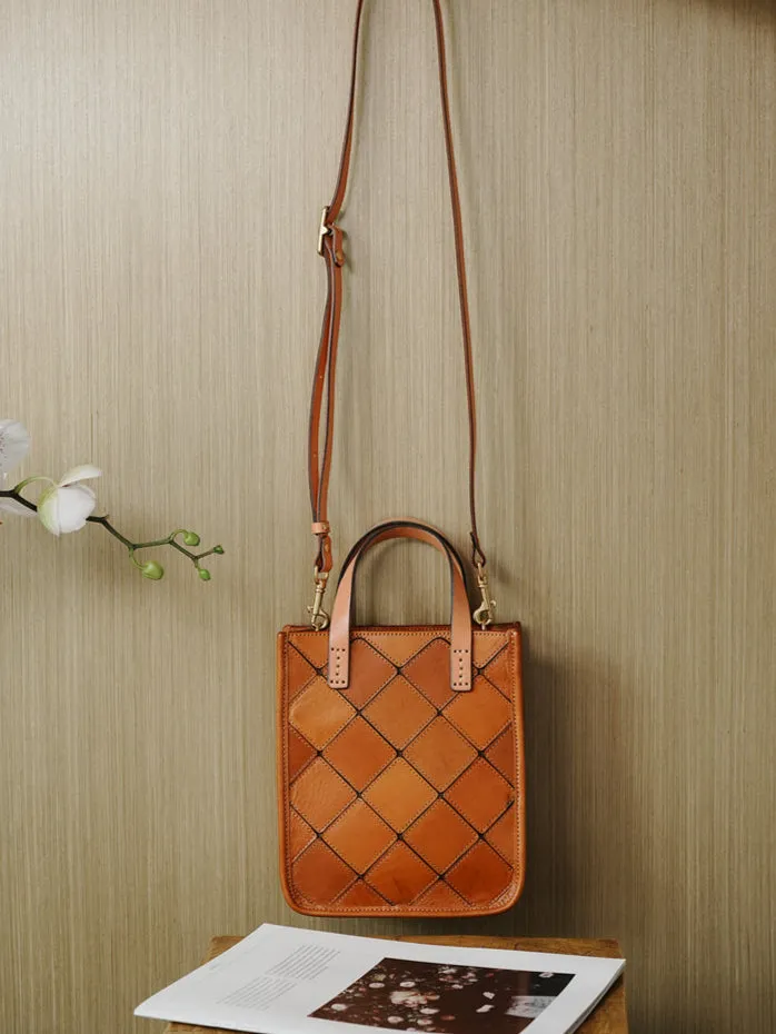 Handcrafted Italy Cowhide Leather Handbag, Leather Shoulder Bag, Leather Crossbody Bag, Christmas Gift