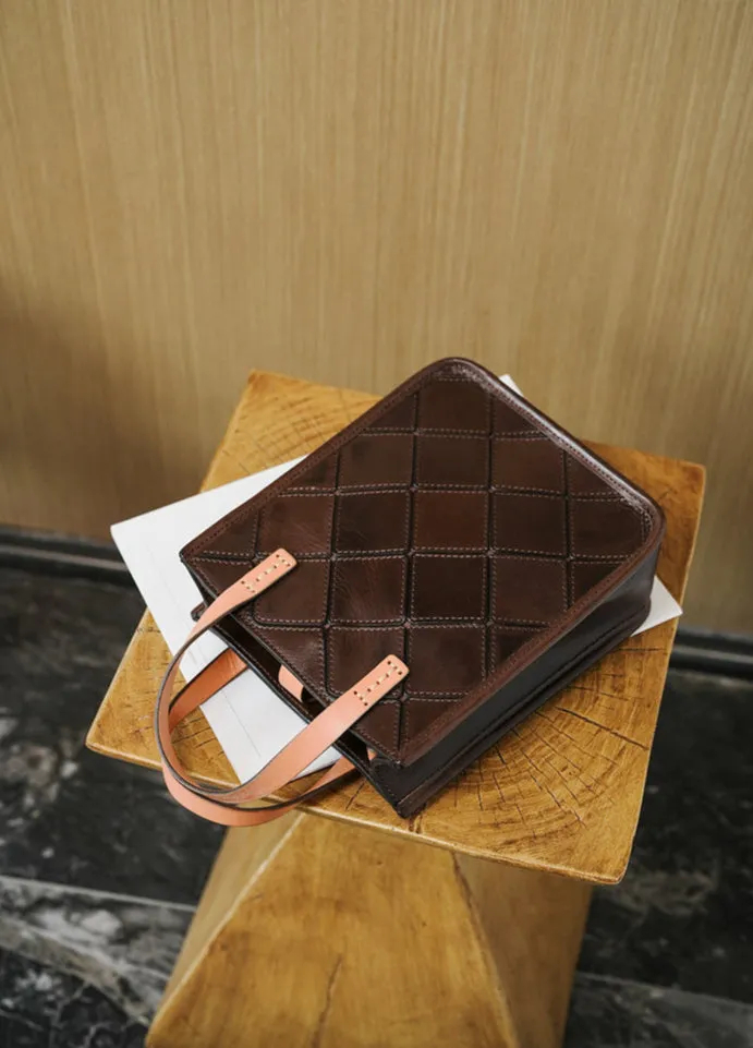 Handcrafted Italy Cowhide Leather Handbag, Leather Shoulder Bag, Leather Crossbody Bag, Christmas Gift