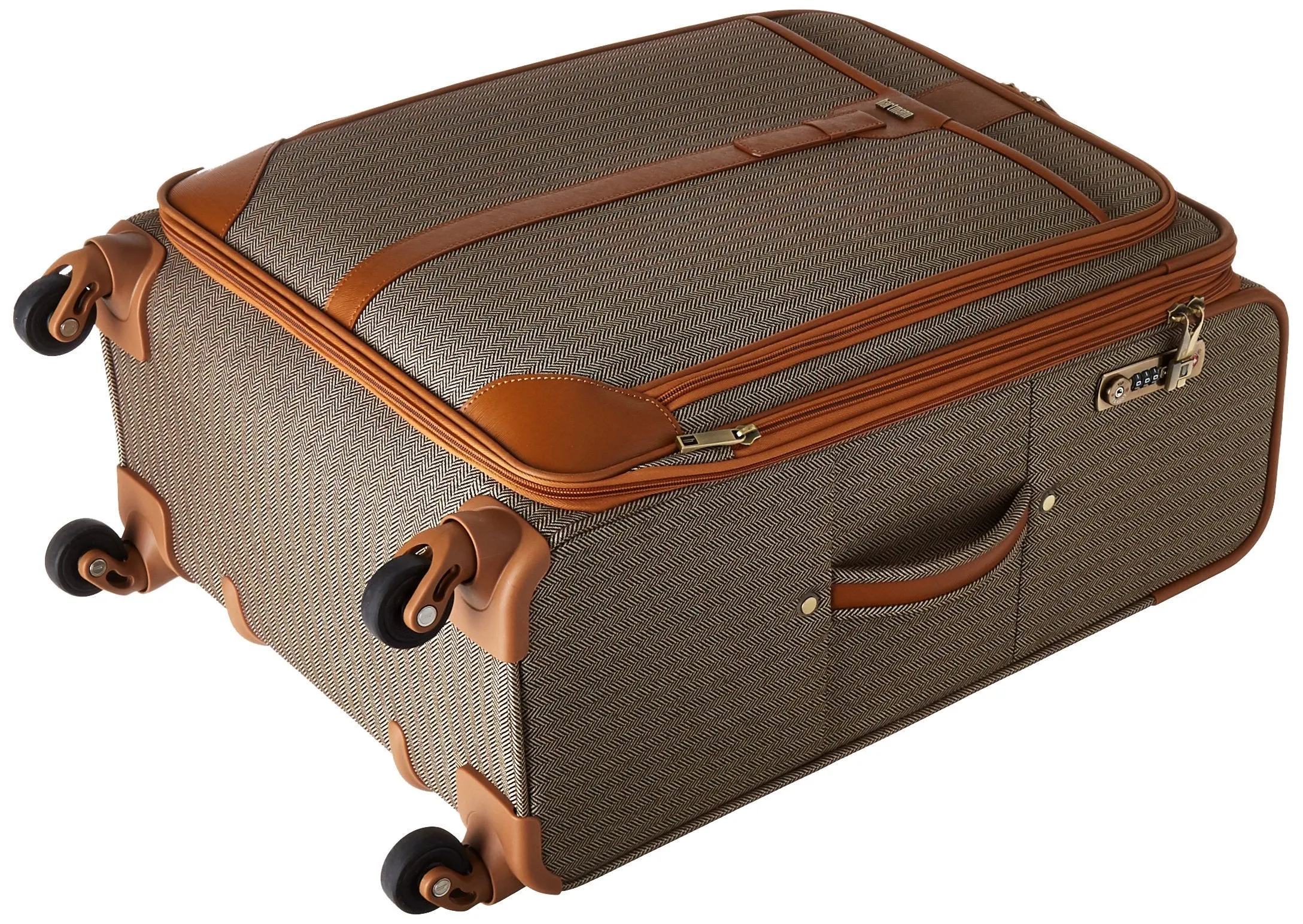 Hartmann Herringbone Luxe Softside Medium Journey Expandable Spinner Herringbone One Size