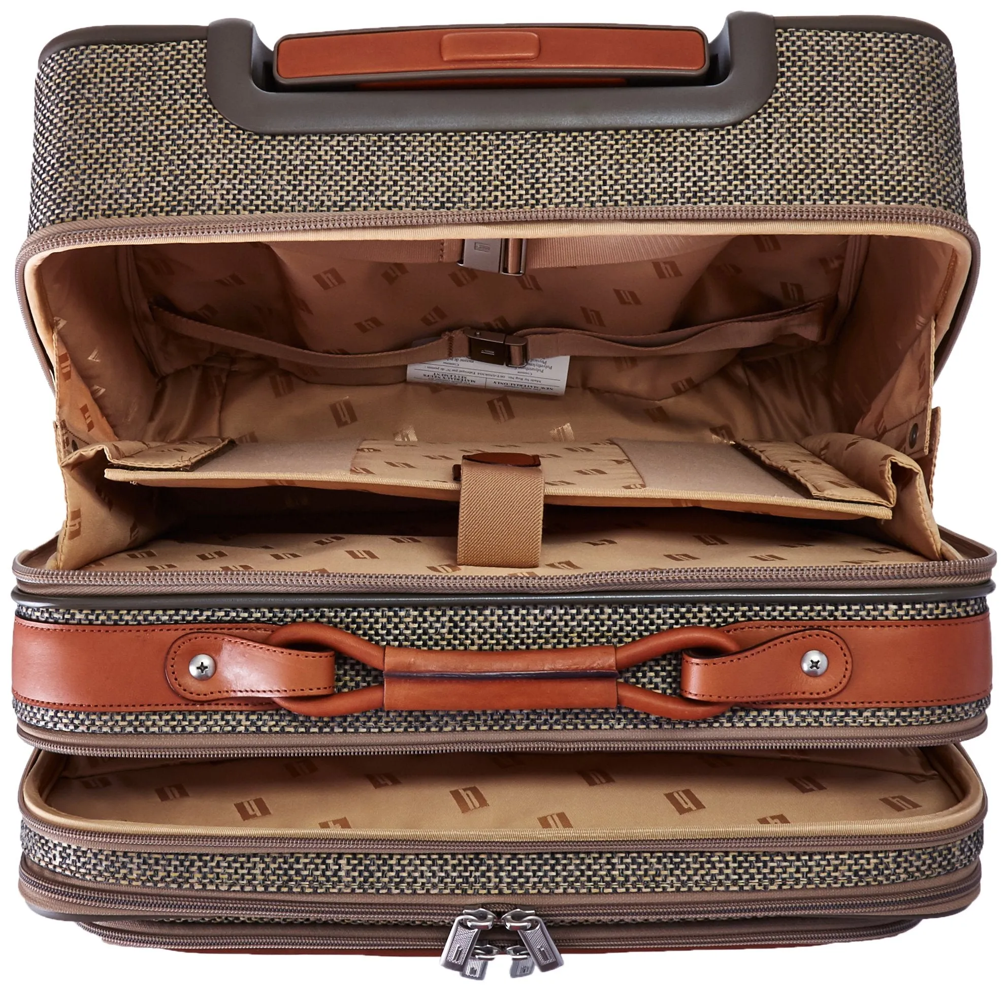 Hartmann Tweed Collection Mobile Office Spinner Natural Tweed One Size