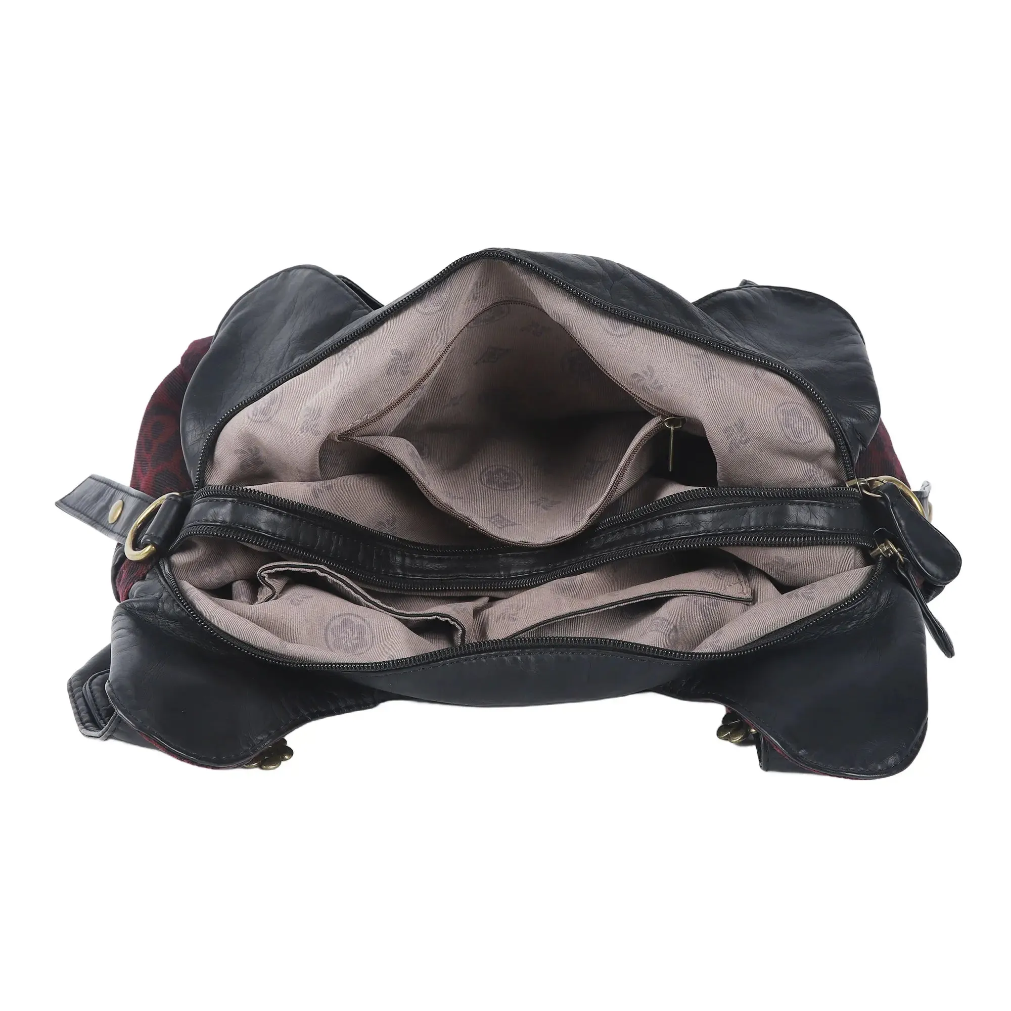 Hobo Bum Shoulder Bag, wash nylon leopard multi-purpose design shoulder bag