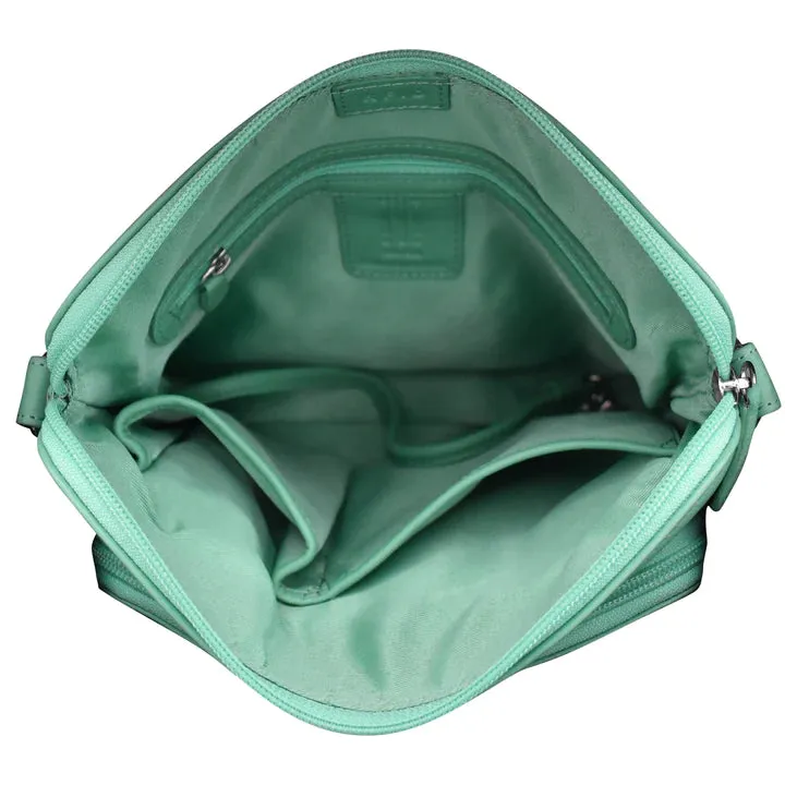 ili New York - RFID blocking Leather Crossbody Organizer - 6333