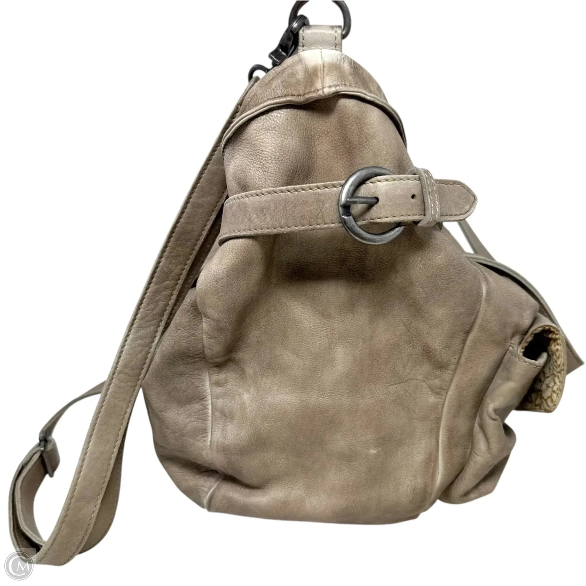 Jealous Leather Tote By We The Free In Mushroom, Size: Large