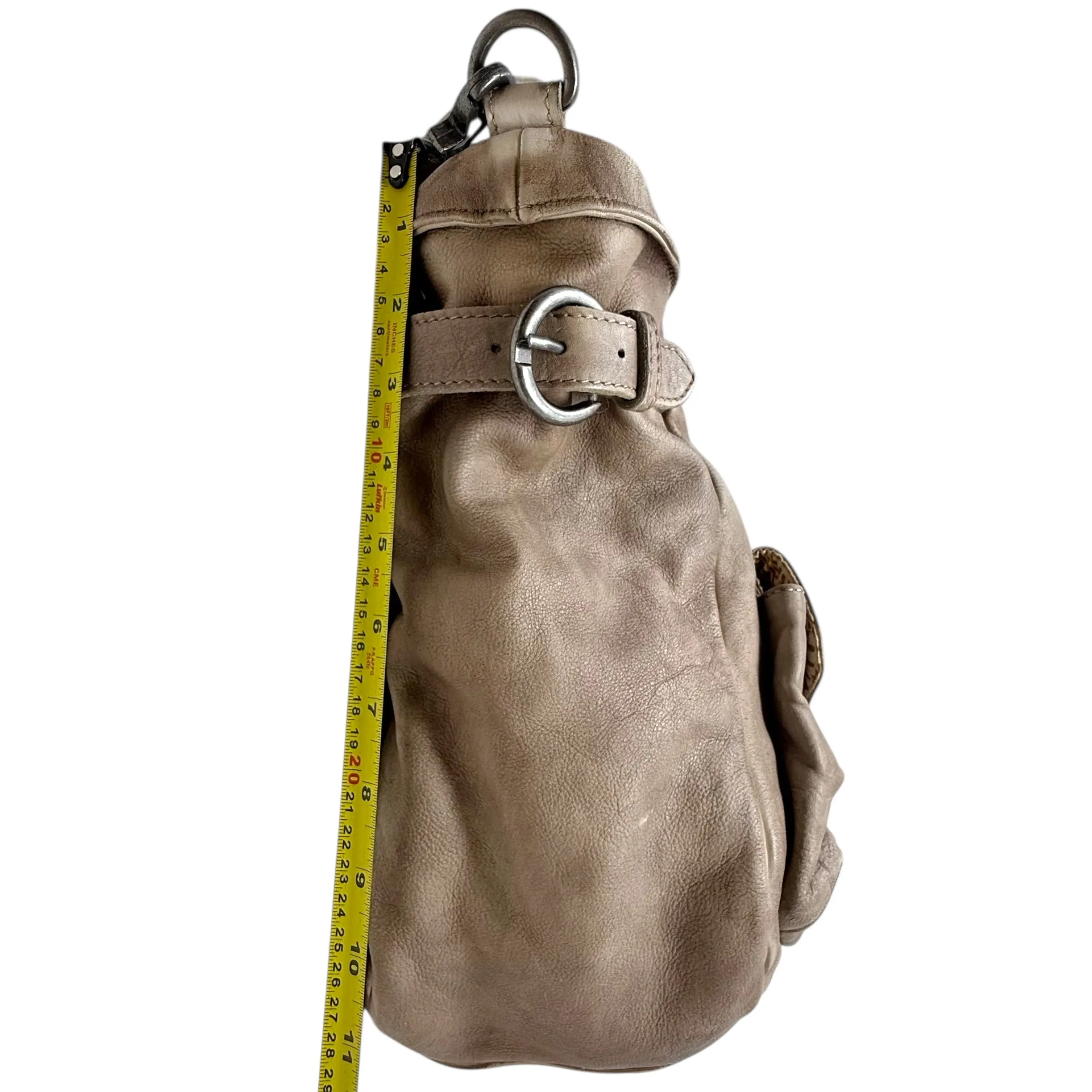 Jealous Leather Tote By We The Free In Mushroom, Size: Large
