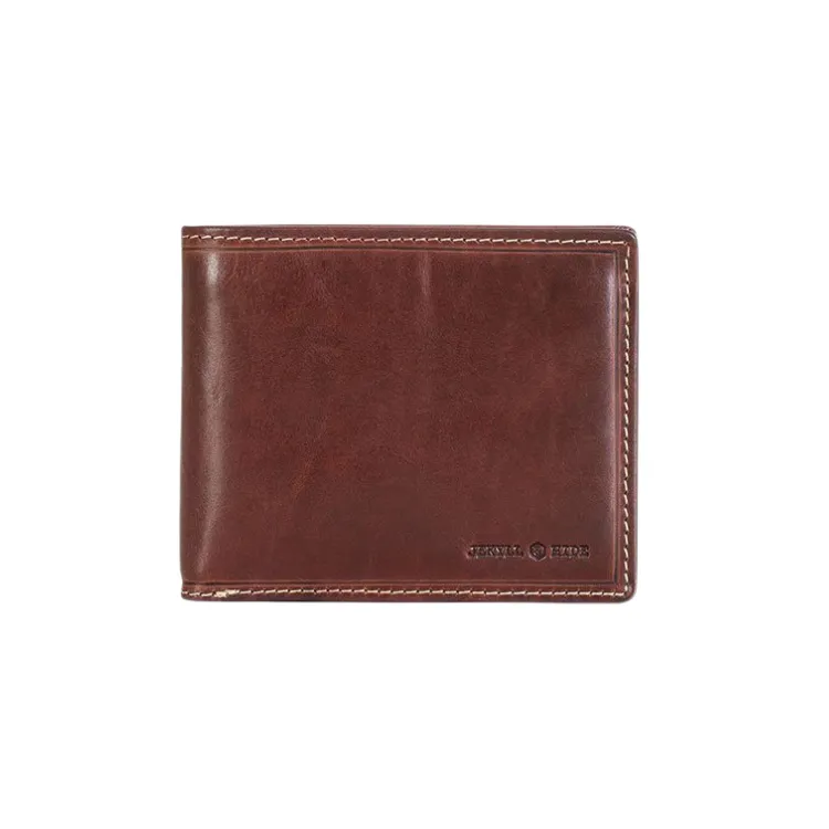 Jekyll & Hide Medium Bifold Wallet With Coin - Mocha