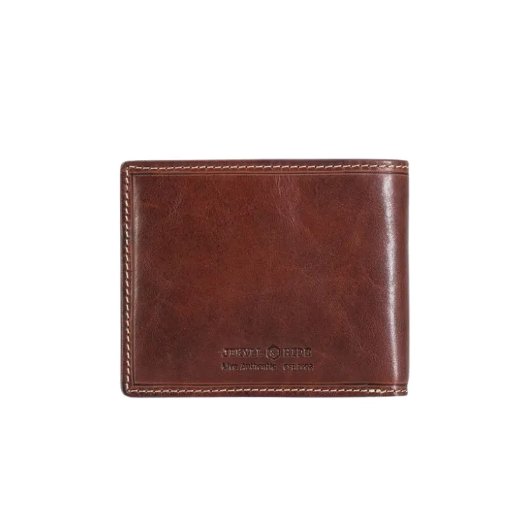 Jekyll & Hide Medium Bifold Wallet With Coin - Mocha