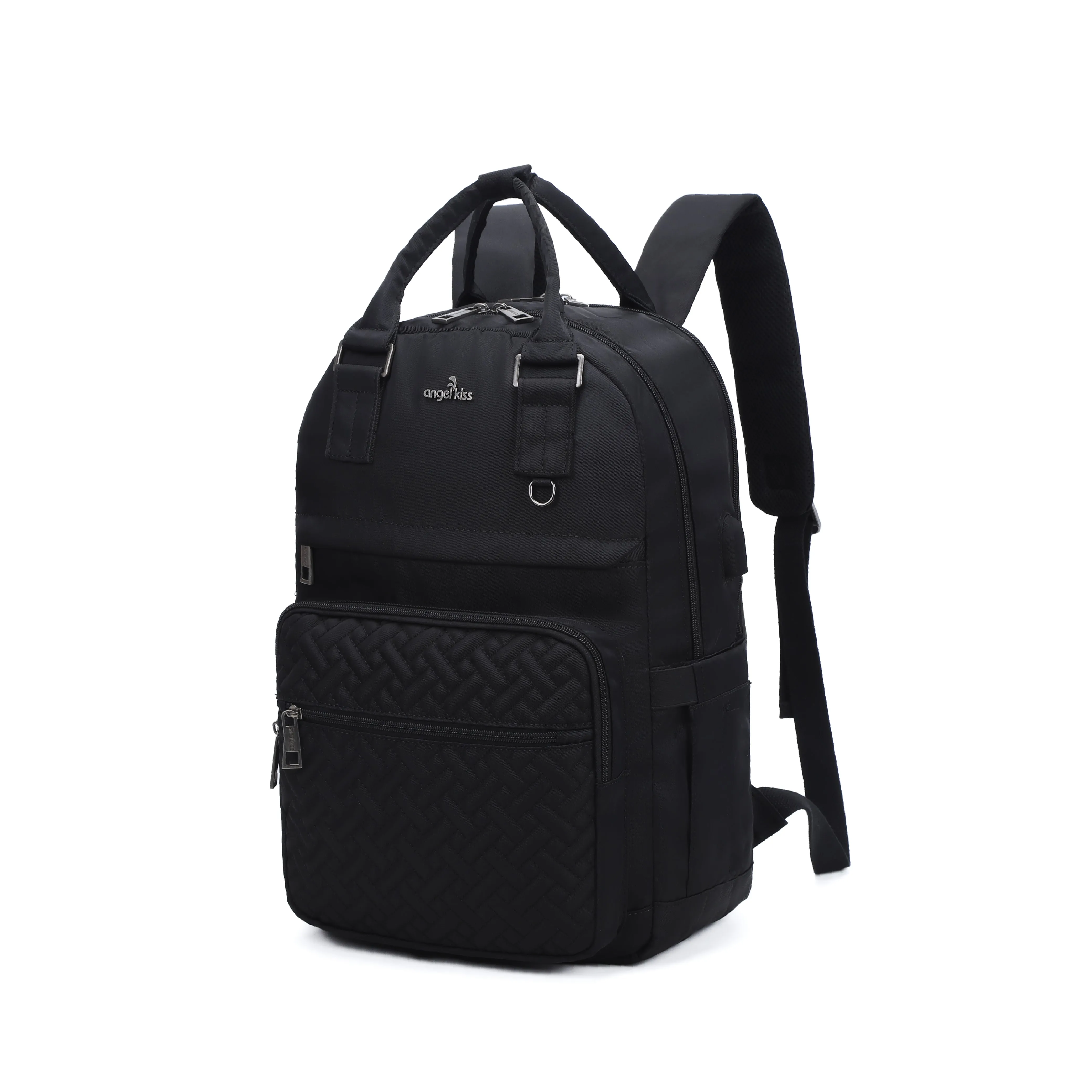 large capacity splicing daily convenient computer backpack for men and women