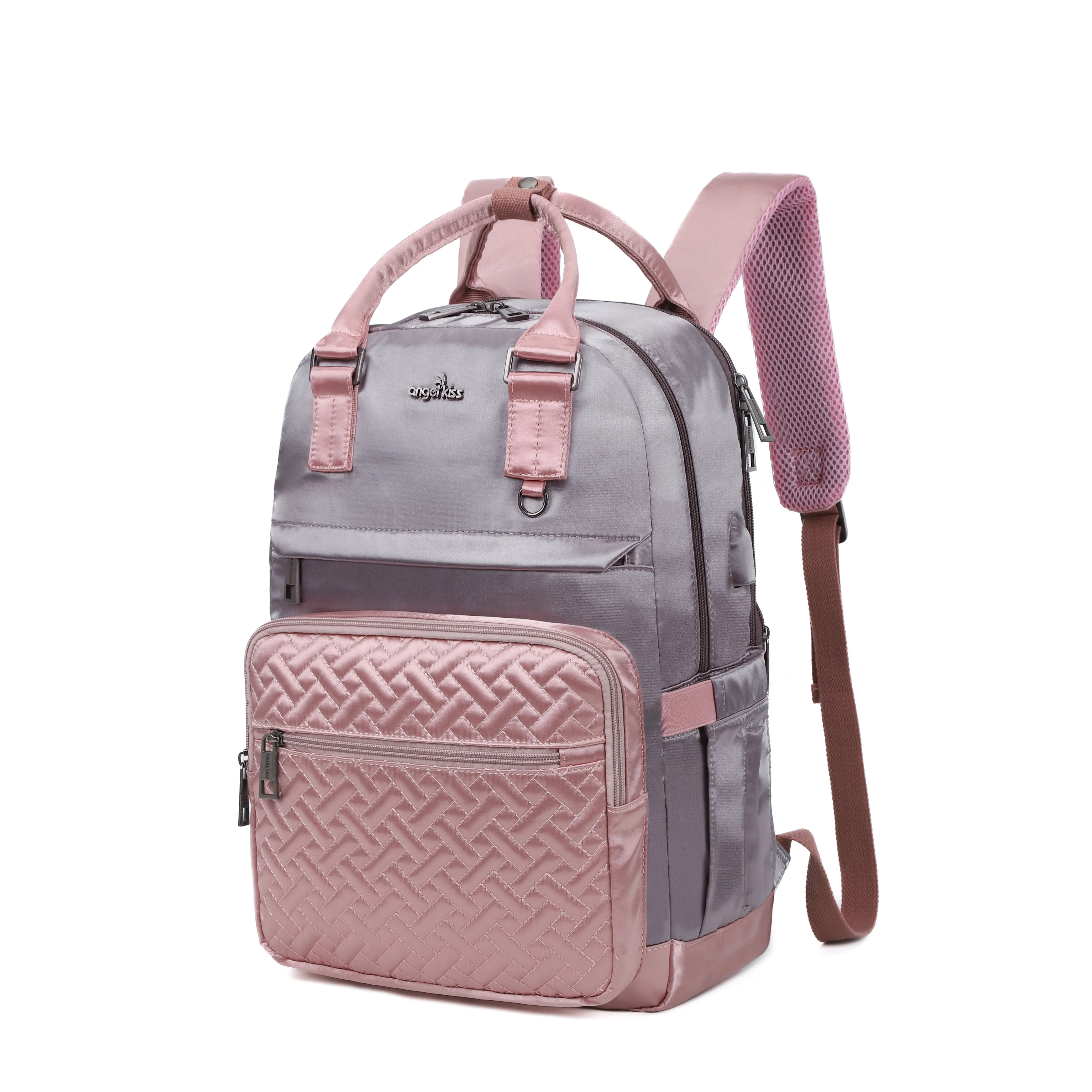 large capacity splicing daily convenient computer backpack for men and women