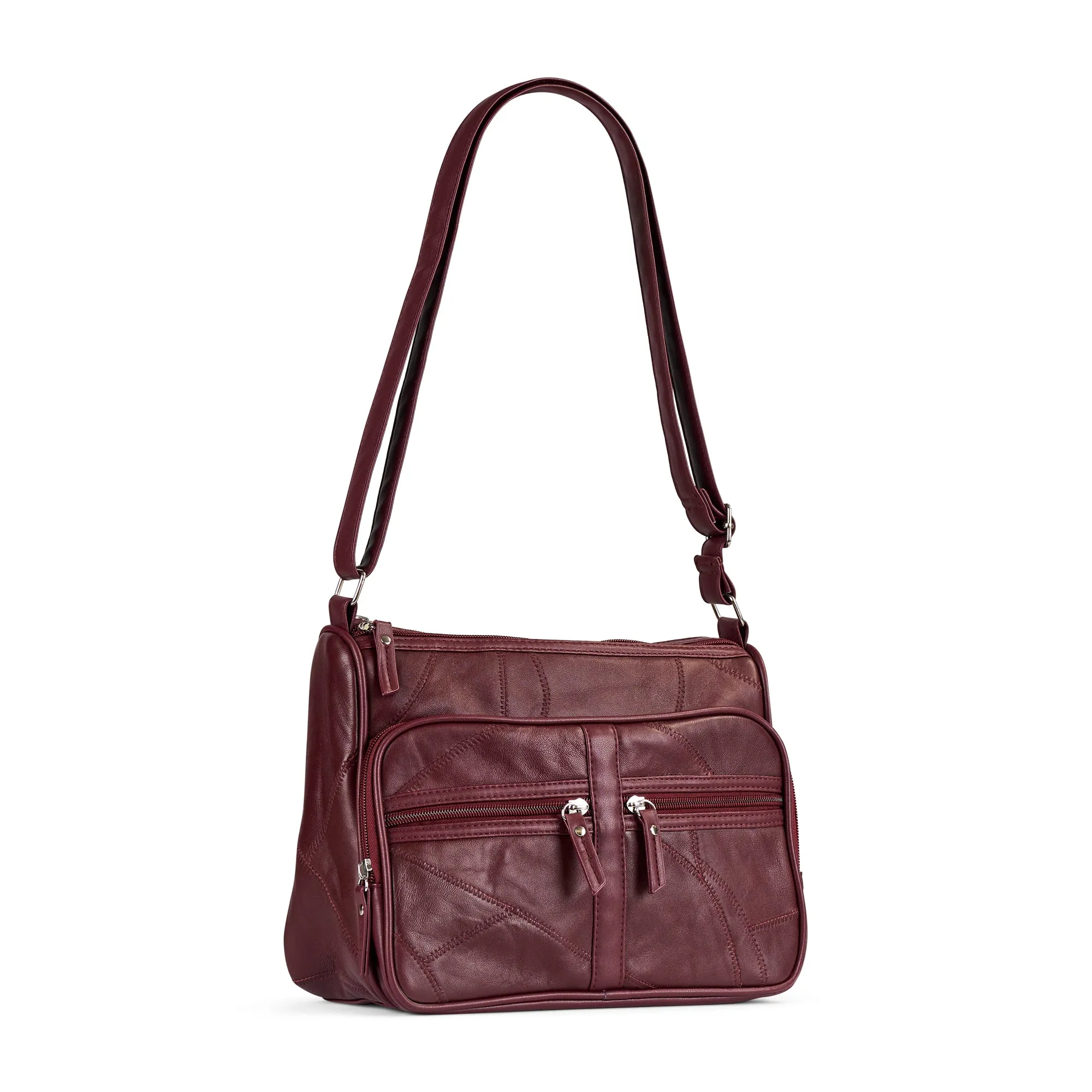 Leather RFID Crossbody Bag