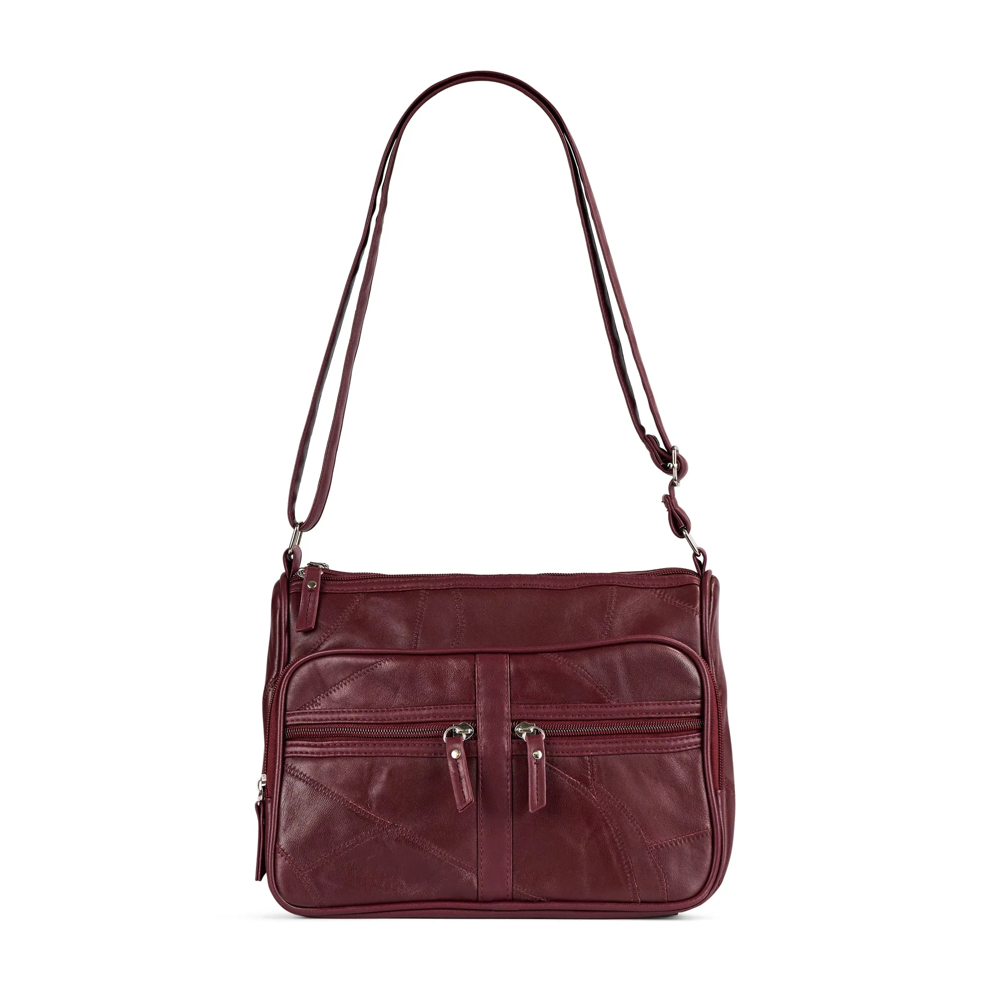 Leather RFID Crossbody Bag