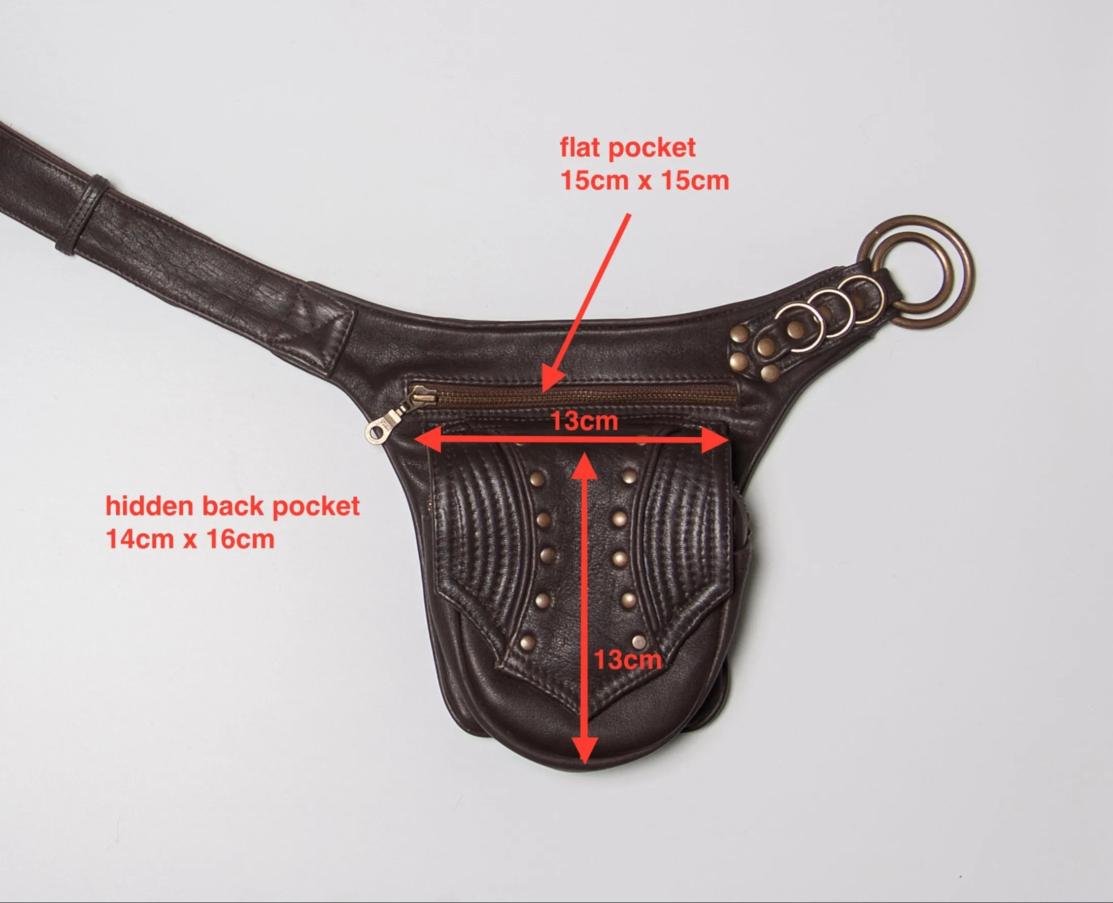 Leather Trapp Belt - Black & Silver Hardware