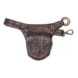 Leather Trapp Belt  -  Falcon Brown