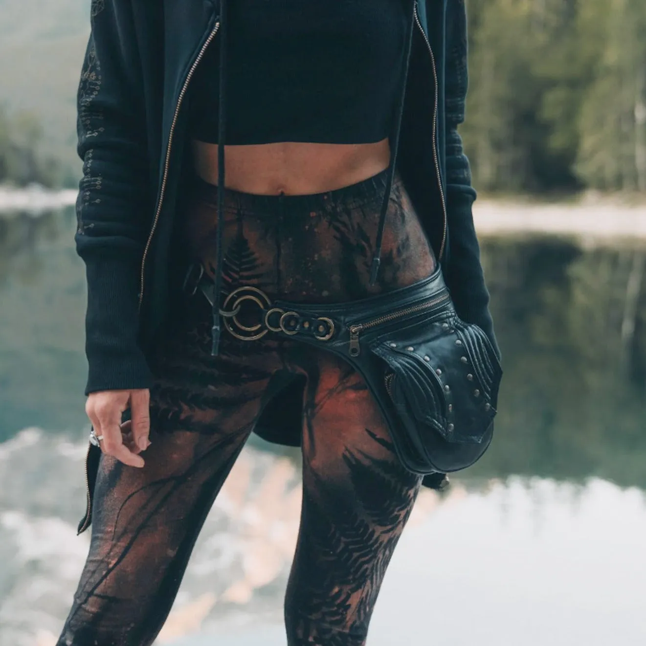 Leather Trapp Belt - Mango
