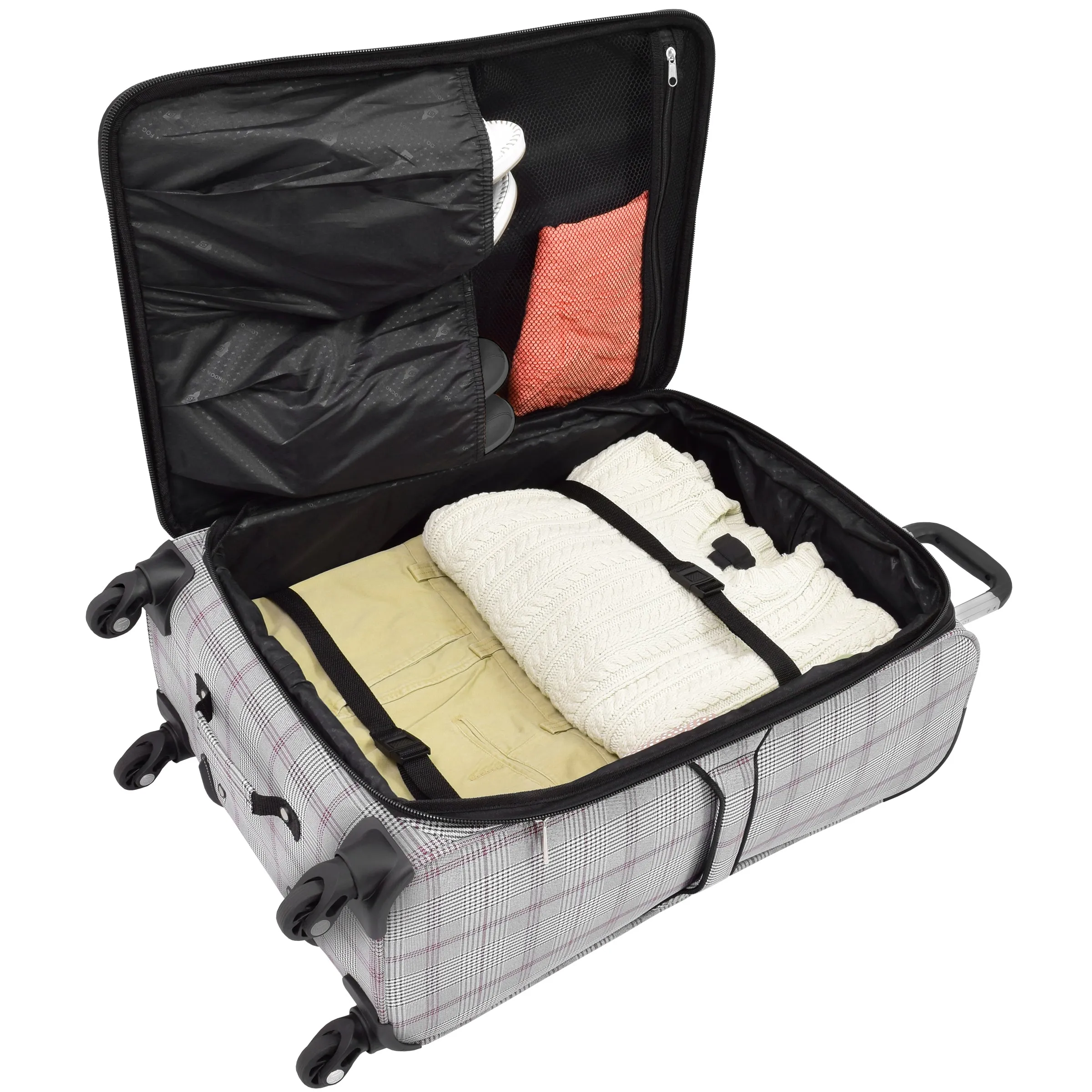 London Fog Knightsbridge 4 Piece Set 4-Wheel Luggage Sets