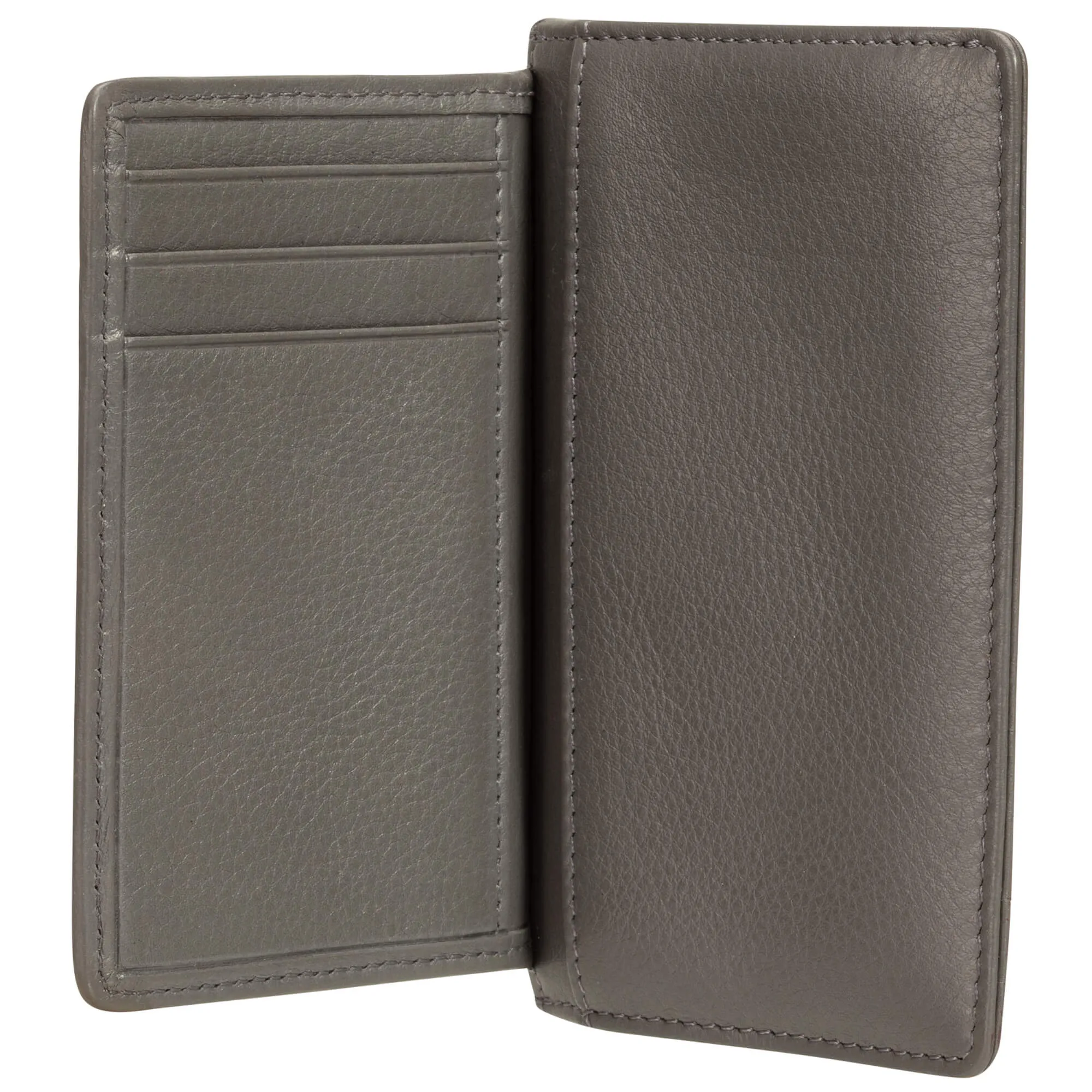 Mancini Basket Weave RFID Secure Card Case and Coin Pocket