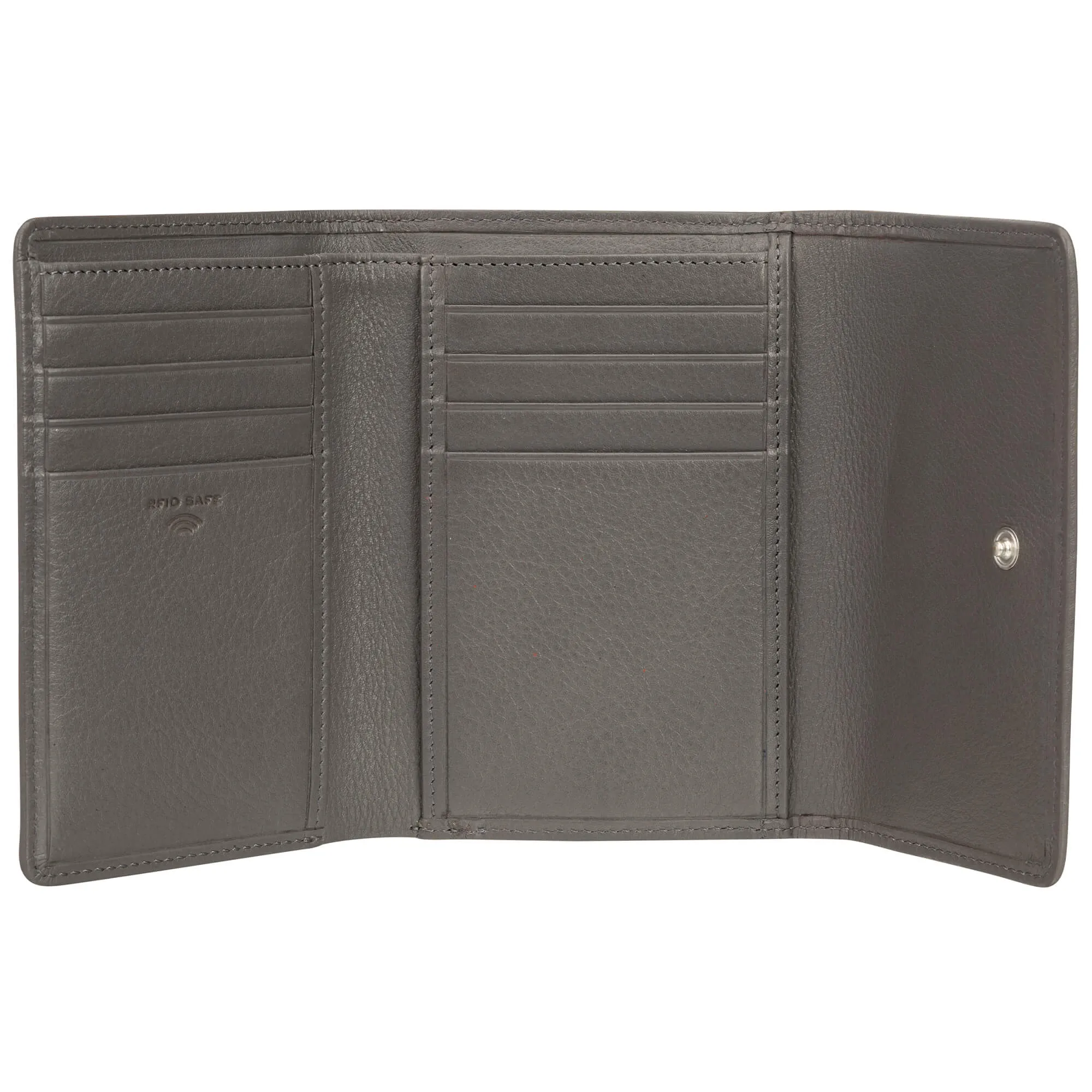 Mancini Basket Weave RFID Secure Medium Clutch Wallet
