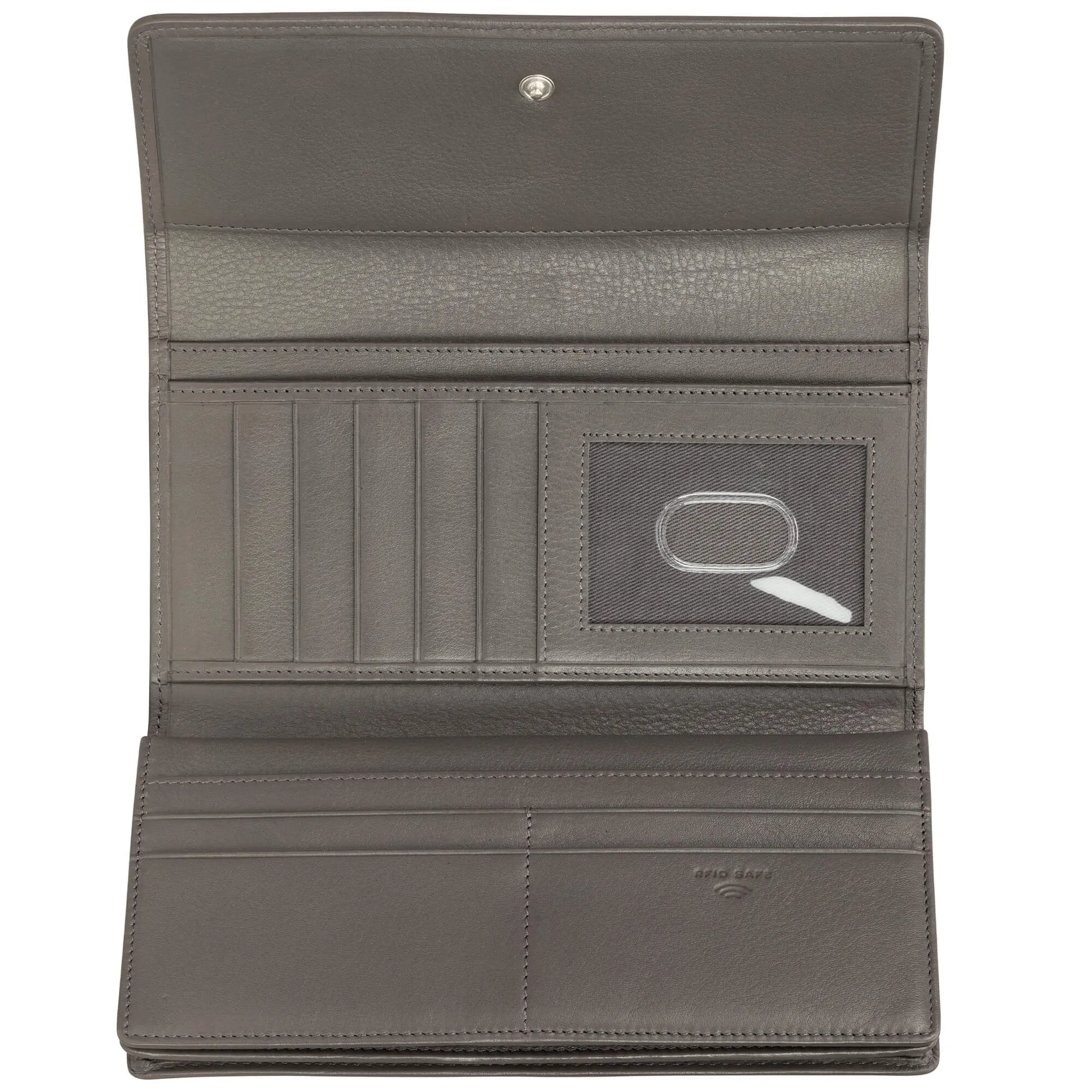 Mancini Basket Weave RFID Secure Quadruple Fold Wallet