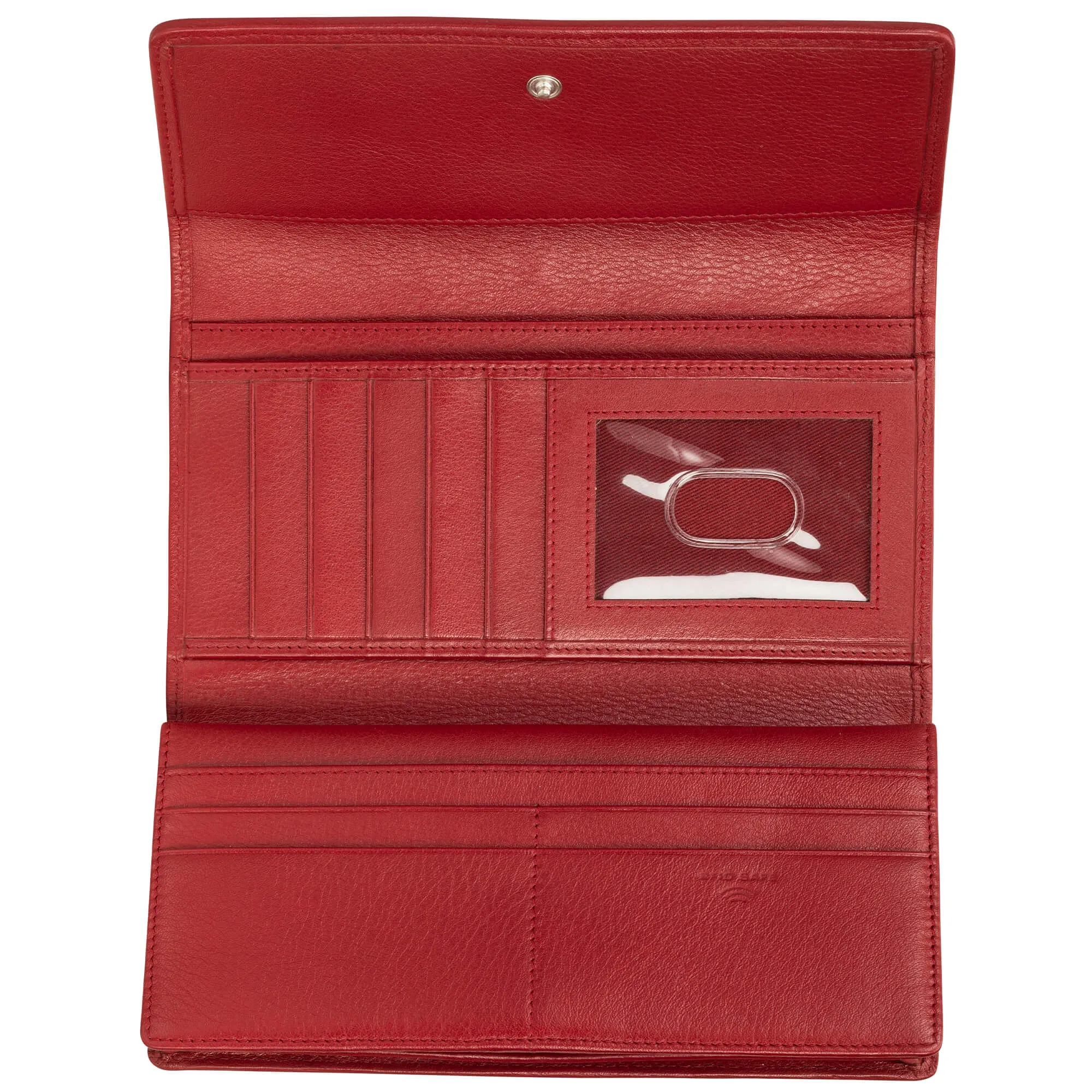 Mancini Basket Weave RFID Secure Quadruple Fold Wallet