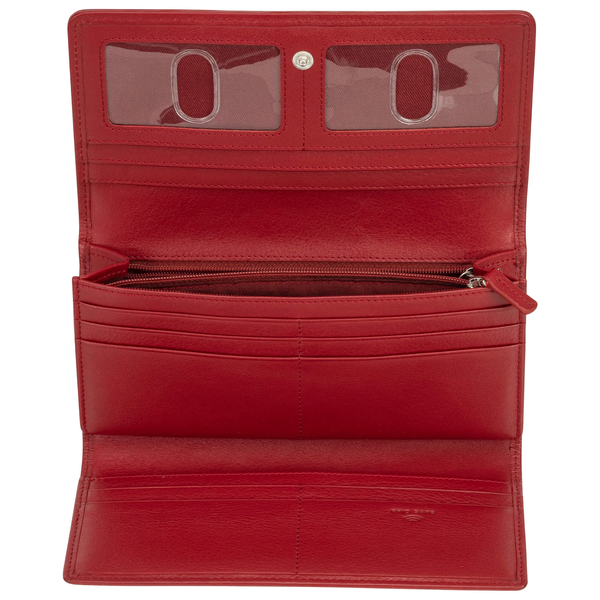 Mancini Basket Weave RFID Secure Trifold Wallet