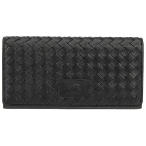 Mancini Basket Weave RFID Secure Trifold Wallet