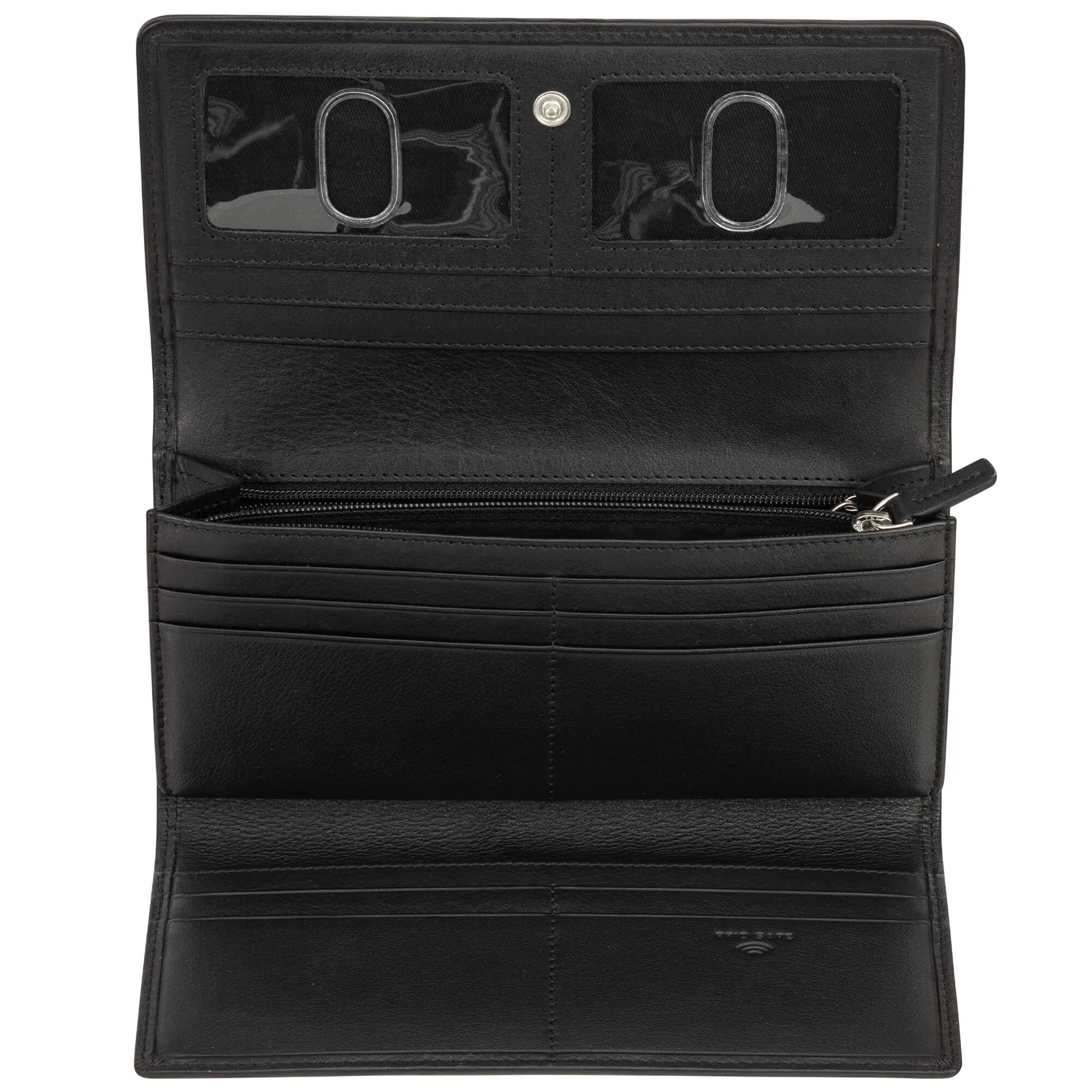 Mancini Basket Weave RFID Secure Trifold Wallet