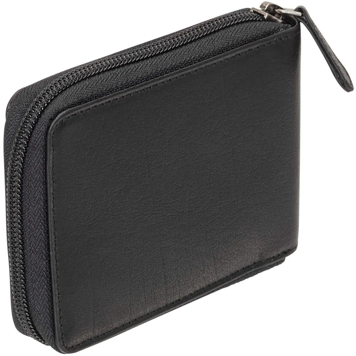 Mancini Buffalo RFID Secure Zippered Billfold with Removable Passcase