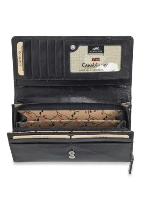 Mancini Casablanca Ladies' RFID Secure Medium Clutch Wallet