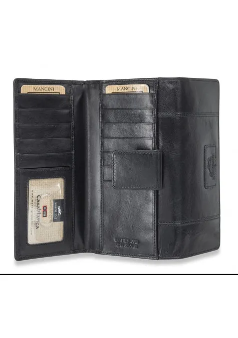 Mancini Casablanca Ladies' RFID Secure Medium Clutch Wallet
