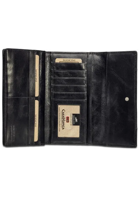 Mancini Casablanca Ladies' RFID Secure Trifold Wallet